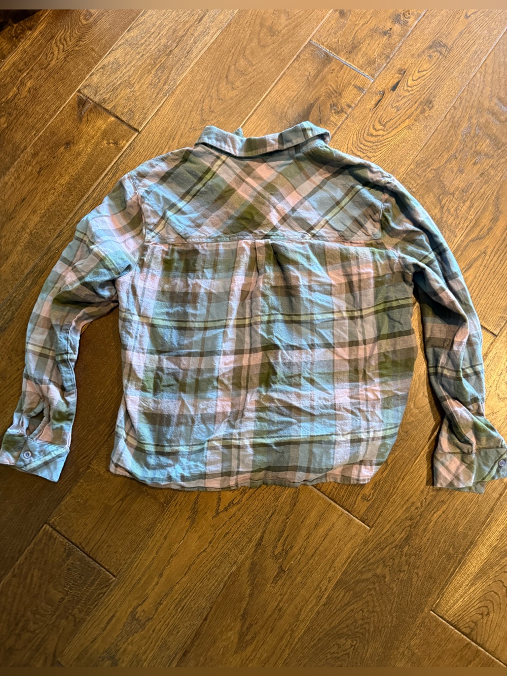 Kut from the Kloth Plaid Button-Up Shirt - Blue & Purple - Picture 4 of 4